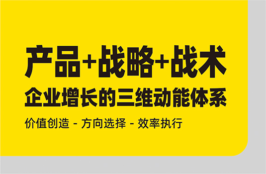 產(chǎn)品、戰(zhàn)略、戰(zhàn)術(shù)——構(gòu)建企業(yè)增長(zhǎng)的三維動(dòng)能體系